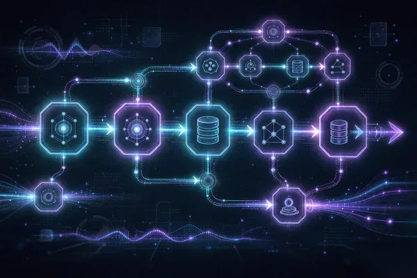 AI Agent 工作流示意图