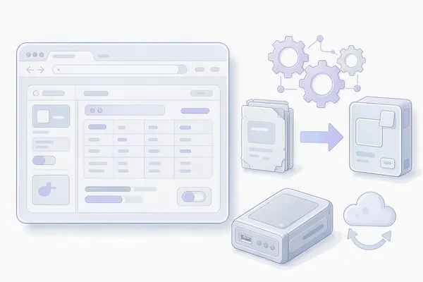 WordPress 后台版本升级与 PHP 环境检查示意