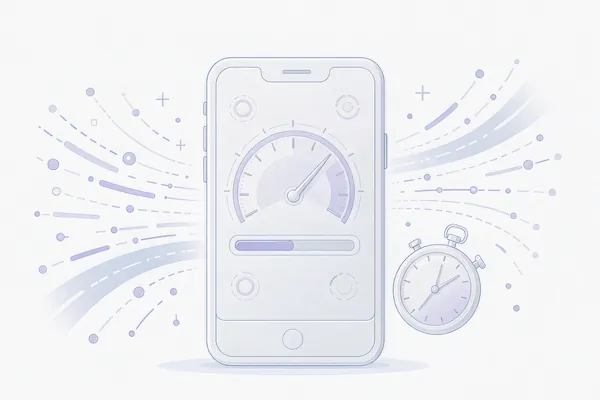 移动端页面性能指标与主线程阻塞示意